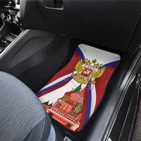 Russia Day Car Mats Coat Of Arms With Saint Basil's Cathedral