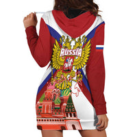 Russia Day Hoodie Dress Coat Of Arms With Saint Basil's Cathedral