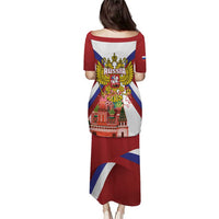 Russia Day Puletasi Coat Of Arms With Saint Basil's Cathedral