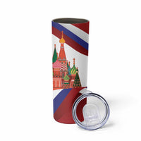 Russia Day Skinny Tumbler Coat Of Arms With Saint Basil's Cathedral
