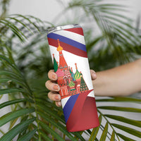 Russia Day Skinny Tumbler Coat Of Arms With Saint Basil's Cathedral