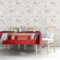 Russia Day Tablecloth Coat Of Arms With Saint Basil's Cathedral