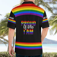 Pride Month LGBT Hawaiian Shirt Proud Of Who I Am Black - Wonder Print Shop