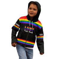 Pride Month LGBT Kid Hoodie Proud Of Who I Am Black - Wonder Print Shop
