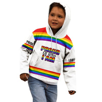 Pride Month LGBT Kid Hoodie Proud Of Who I Am White - Wonder Print Shop