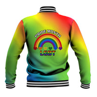 Pride Month LGBT Baseball Jacket In June We Wear Rainbow - Wonder Print Shop