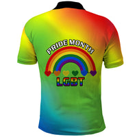 Pride Month LGBT Polo Shirt In June We Wear Rainbow - Wonder Print Shop