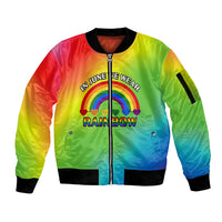Pride Month LGBT Sleeve Zip Bomber Jacket In June We Wear Rainbow - Wonder Print Shop