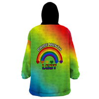 Pride Month LGBT Wearable Blanket Hoodie In June We Wear Rainbow - Wonder Print Shop