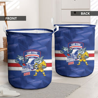 Cabo Verde Football 2026 Laundry Basket Forca Tubaroes Azuis