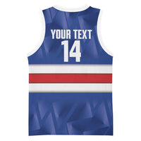 Cabo Verde Football 2026 Custom Basketball Jersey Forca Tubaroes Azuis