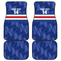 Cabo Verde Football 2026 Custom Car Mats Forca Tubaroes Azuis