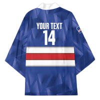 Cabo Verde Football 2026 Custom Kimono Forca Tubaroes Azuis