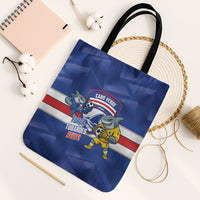 Cabo Verde Football 2026 Tote Bag Forca Tubaroes Azuis