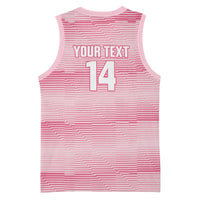 Cabo Verde Football 2026 Custom Basketball Jersey Tubaroes Azuis Goalkeeper Pink Jersey