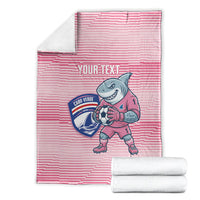 Cabo Verde Football 2026 Custom Blanket Tubaroes Azuis Goalkeeper Pink Jersey