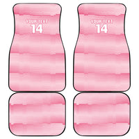 Cabo Verde Football 2026 Custom Car Mats Tubaroes Azuis Goalkeeper Pink Jersey