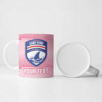 Cabo Verde Football 2026 Custom Ceramic Mug Tubaroes Azuis Goalkeeper Pink Jersey