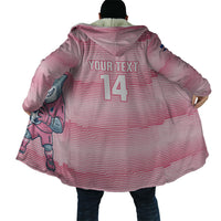 Cabo Verde Football 2026 Custom Cloak Tubaroes Azuis Goalkeeper Pink Jersey