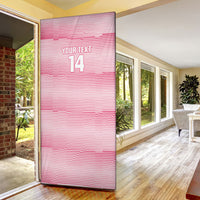 Cabo Verde Football 2026 Custom Door Cover Tubaroes Azuis Goalkeeper Pink Jersey