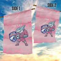 Cabo Verde Football 2026 Custom Garden Flag Tubaroes Azuis Goalkeeper Pink Jersey
