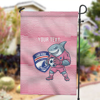 Cabo Verde Football 2026 Custom Garden Flag Tubaroes Azuis Goalkeeper Pink Jersey