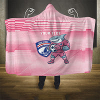 Cabo Verde Football 2026 Custom Hooded Blanket Tubaroes Azuis Goalkeeper Pink Jersey
