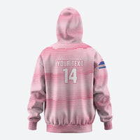 Cabo Verde Football 2026 Custom Hoodie Tubaroes Azuis Goalkeeper Pink Jersey