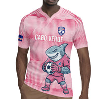 Cabo Verde Football 2026 Custom Rugby Jersey Tubaroes Azuis Goalkeeper Pink Jersey