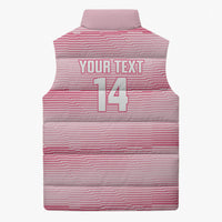 Cabo Verde Football 2026 Custom Sleeveless Puffer Jacket Tubaroes Azuis Goalkeeper Pink Jersey