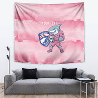 Cabo Verde Football 2026 Custom Tapestry Tubaroes Azuis Goalkeeper Pink Jersey