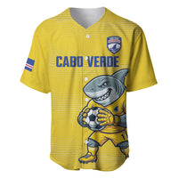 Cabo Verde Football 2026 Custom Baseball Jersey Tubaroes Azuis Goalkeeper Yellow Jersey