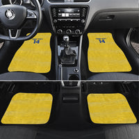 Cabo Verde Football 2026 Custom Car Mats Tubaroes Azuis Goalkeeper Yellow Jersey