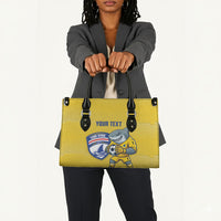 Cabo Verde Football 2026 Custom Leather Bag Tubaroes Azuis Goalkeeper Yellow Jersey