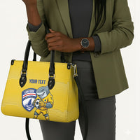 Cabo Verde Football 2026 Custom Leather Bag Tubaroes Azuis Goalkeeper Yellow Jersey
