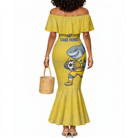 Cabo Verde Football 2026 Custom Mermaid Dress Tubaroes Azuis Goalkeeper Yellow Jersey