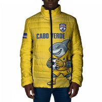 Cabo Verde Football 2026 Custom Padded Jacket Tubaroes Azuis Goalkeeper Yellow Jersey
