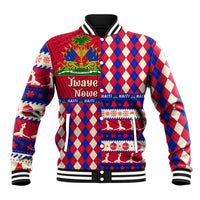 Haiti Christmas Baseball Jacket Jwaye Nowe 2023 With Coat Of Arms - Wonder Print Shop