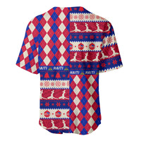 Haiti Christmas Baseball Jersey Jwaye Nowe 2023 With Coat Of Arms - Wonder Print Shop