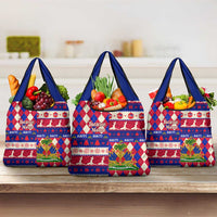 Haiti Christmas Grocery Bag Jwaye Nowe With Coat Of Arms