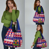 Haiti Christmas Grocery Bag Jwaye Nowe With Coat Of Arms