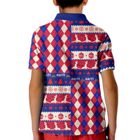 Haiti Christmas Kid Polo Shirt Jwaye Nowe 2023 With Coat Of Arms - Wonder Print Shop