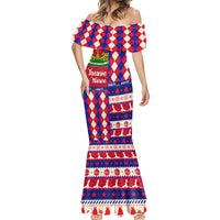 Haiti Christmas Mermaid Dress Jwaye Nowe 2023 With Coat Of Arms - Wonder Print Shop