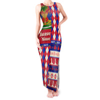 Haiti Christmas Tank Maxi Dress Jwaye Nowe 2023 With Coat Of Arms - Wonder Print Shop