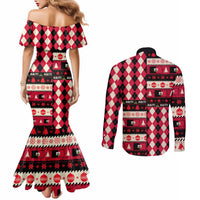 haiti-1964-christmas-couples-matching-mermaid-dress-and-long-sleeve-button-shirt-jwaye-nowe-2023-with-coat-of-arms