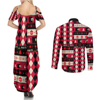 Haiti 1964 Christmas Couples Matching Summer Maxi Dress and Long Sleeve Button Shirt Jwaye Nowe 2023 With Coat Of Arms - Wonder Print Shop