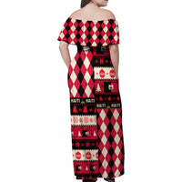 Haiti 1964 Christmas Family Matching Off Shoulder Maxi Dress and Hawaiian Shirt Jwaye Nowe 2023 With Coat Of Arms - Wonder Print Shop