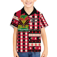 Haiti 1964 Christmas Family Matching Summer Maxi Dress and Hawaiian Shirt Jwaye Nowe 2023 With Coat Of Arms - Wonder Print Shop