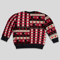 Haiti 1964 Christmas Kid Ugly Christmas Sweater Jwaye Nowe 2023 With Coat Of Arms - Wonder Print Shop