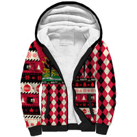 Haiti 1964 Christmas Sherpa Hoodie Jwaye Nowe 2023 With Coat Of Arms - Wonder Print Shop